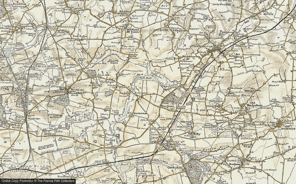 Old Map of North End, 1901 in 1901