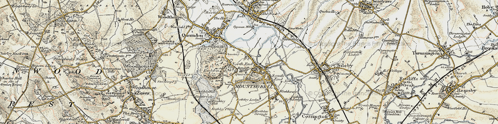 Old map of Buddon Wood in 1902-1903
