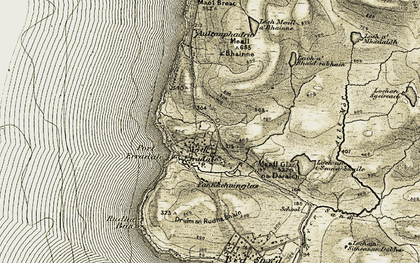 Old map of North Erradale in 1908-1910