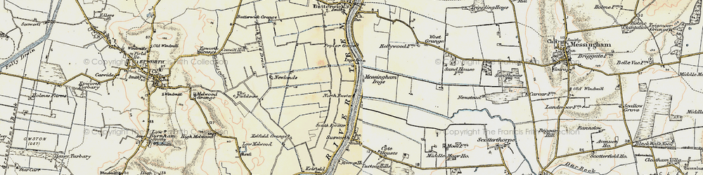 Old map of North Ewster in 1903