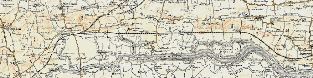 Old map of North Fambridge in 1898