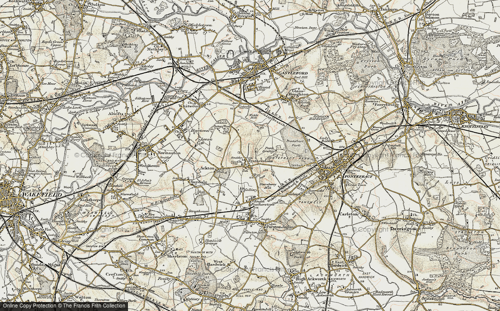 Old Map of North Featherstone, 1903 in 1903