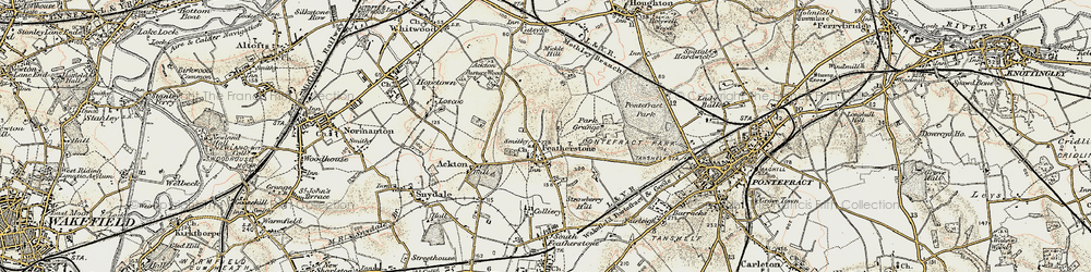 Old map of North Featherstone in 1903
