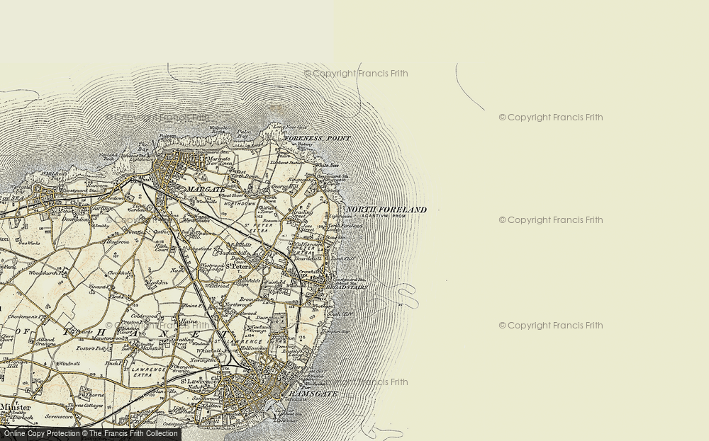Old Map of North Foreland, 1898-1899 in 1898-1899