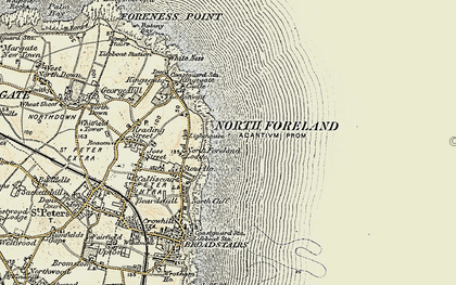 Old map of North Foreland in 1898-1899