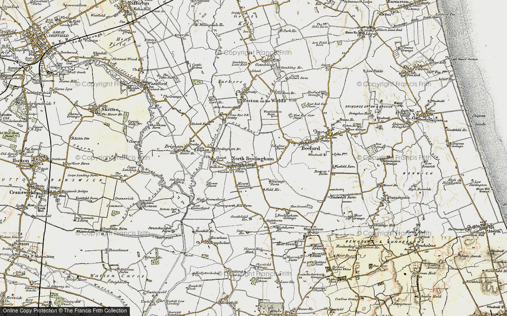 Old Map of North Frodingham, 1903 in 1903