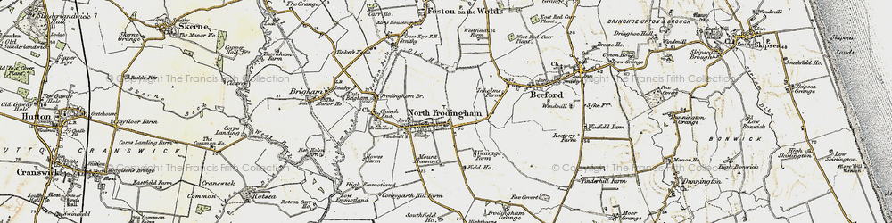 Old map of North Frodingham in 1903