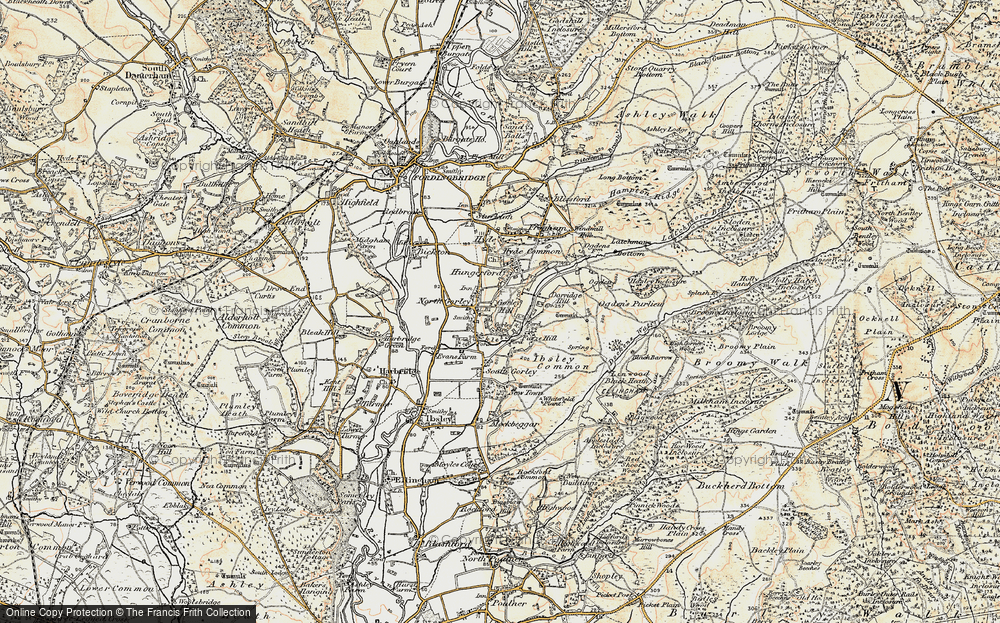 Old Map of North Gorley, 1897-1909 in 1897-1909