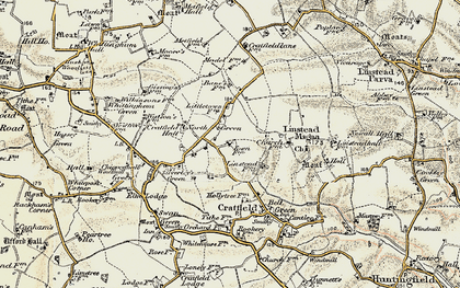 Old map of North Green in 1901-1902