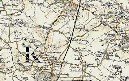 Old map of North Green in 1901