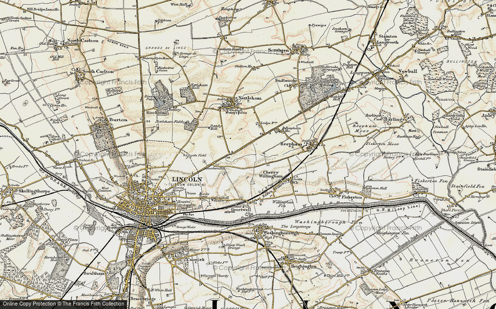 Old Map of North Greetwell, 1902-1903 in 1902-1903