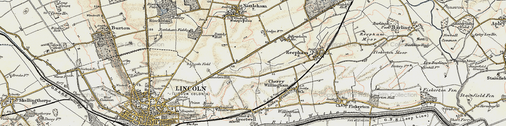 Old map of North Greetwell in 1902-1903