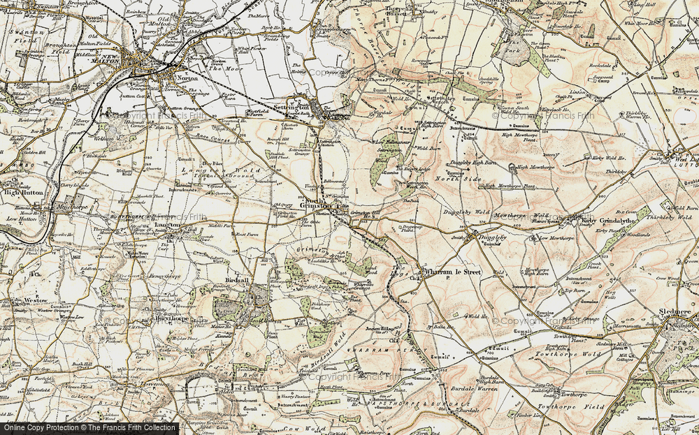 Old Map of North Grimston, 1903-1904 in 1903-1904