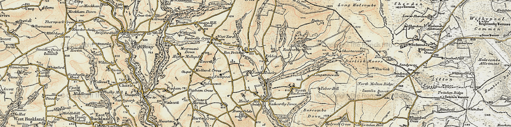 Old map of North Heasley in 1900