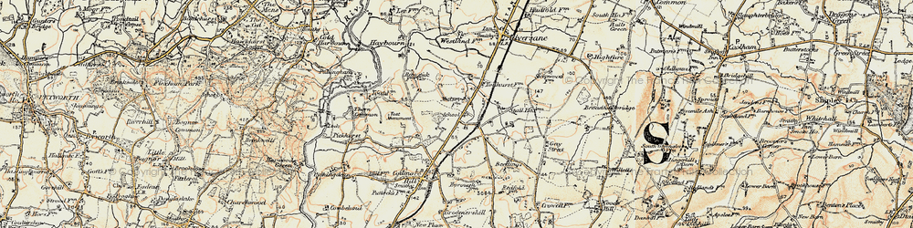 Old map of North Heath in 1897-1900