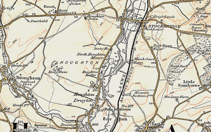 Old map of North Houghton in 1897-1900
