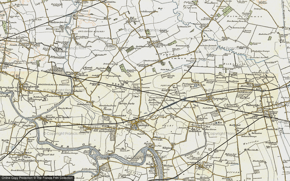 Old Map of Historic Map covering Burland in 1903