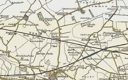 Old map of Burland in 1903