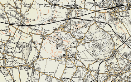 Old map of North Hyde in 1897-1909