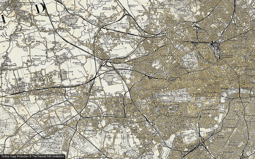 Old Map of North Kensington, 1897-1909 in 1897-1909