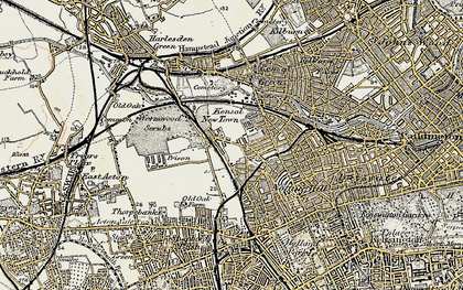 Old map of North Kensington in 1897-1909