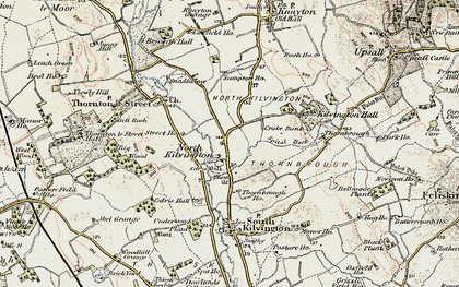 Old map of North Kilvington in 1903-1904