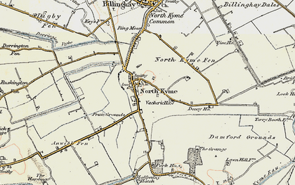 Old map of North Kyme in 1902-1903