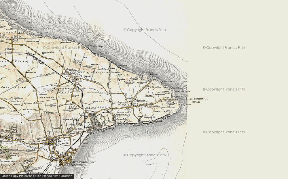 Old Map of Historic Map covering Breil Nook in 1903-1904