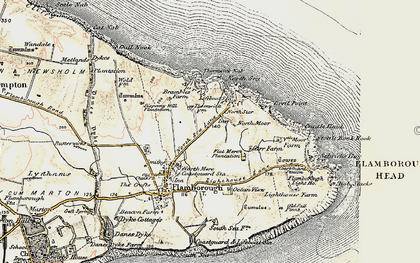 Old map of Flamborough Head in 1903-1904