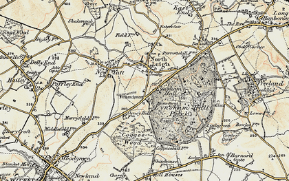 Old map of North Leigh in 1898-1899