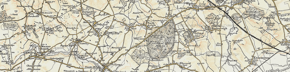 Old map of North Leigh in 1898-1899