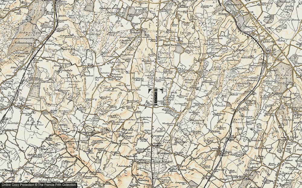 Old Map of North Leigh, 1898-1899 in 1898-1899