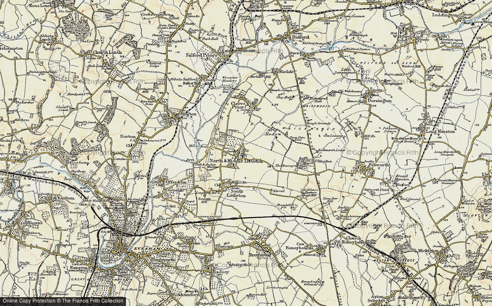 Old Map of North Littleton, 1899-1901 in 1899-1901