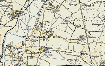 Old map of North Littleton in 1899-1901