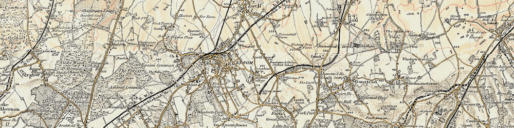 Old map of Drift Bridge in 1897-1909