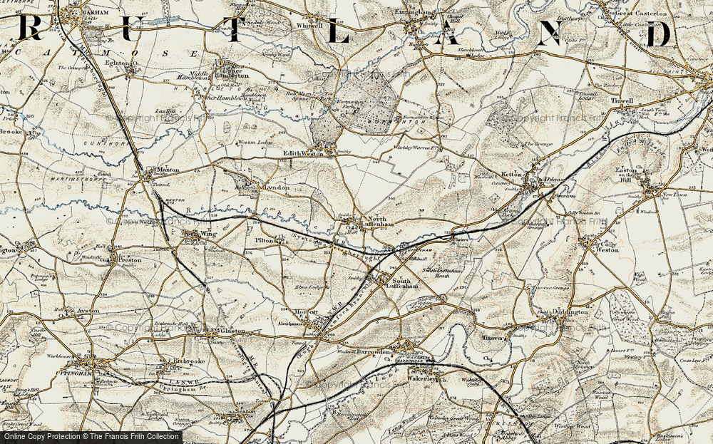 Old Map of North Luffenham, 1901-1903 in 1901-1903
