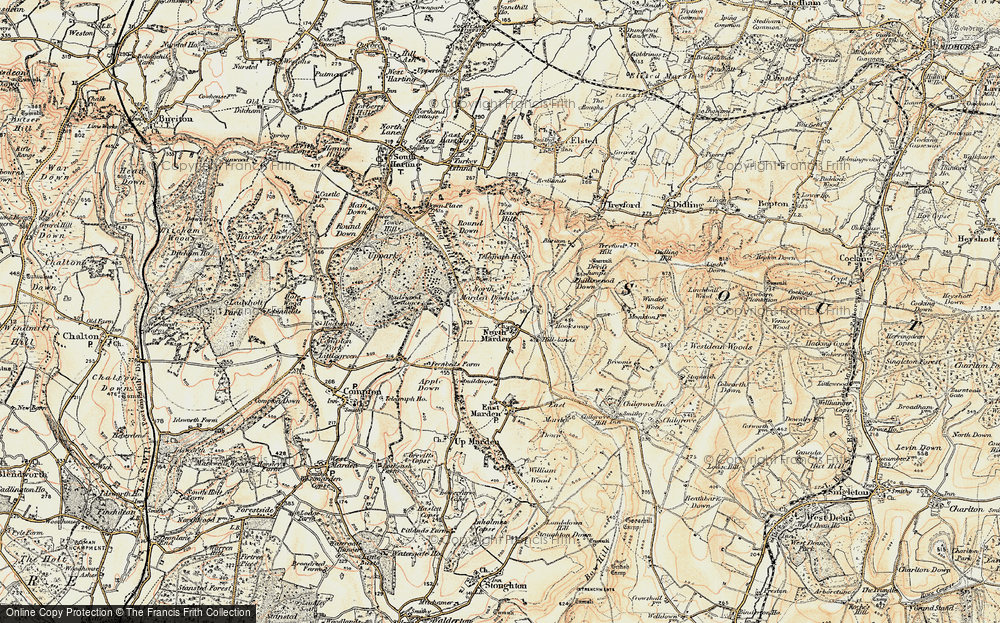 Old Map of North Marden, 1897-1900 in 1897-1900
