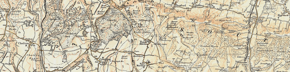 Old map of North Marden in 1897-1900