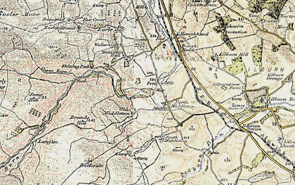 Old map of Happy Valley in 1901-1903