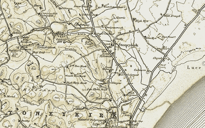 Old map of North Milmain in 1905