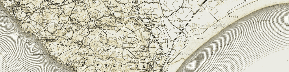 Old map of North Milmain in 1905