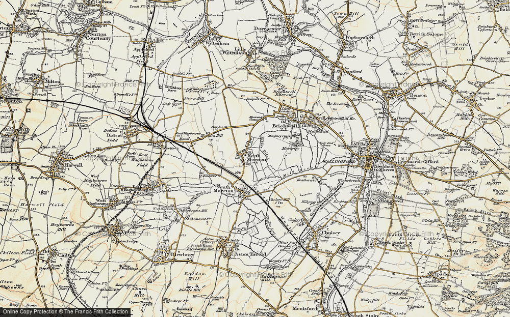 Old Map of North Moreton, 1897-1898 in 1897-1898