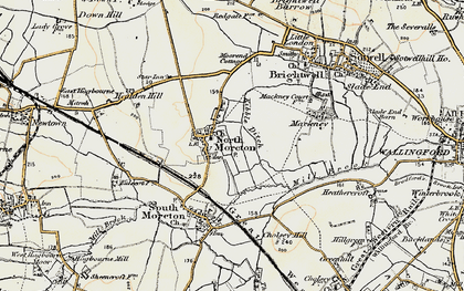 Old map of North Moreton in 1897-1898