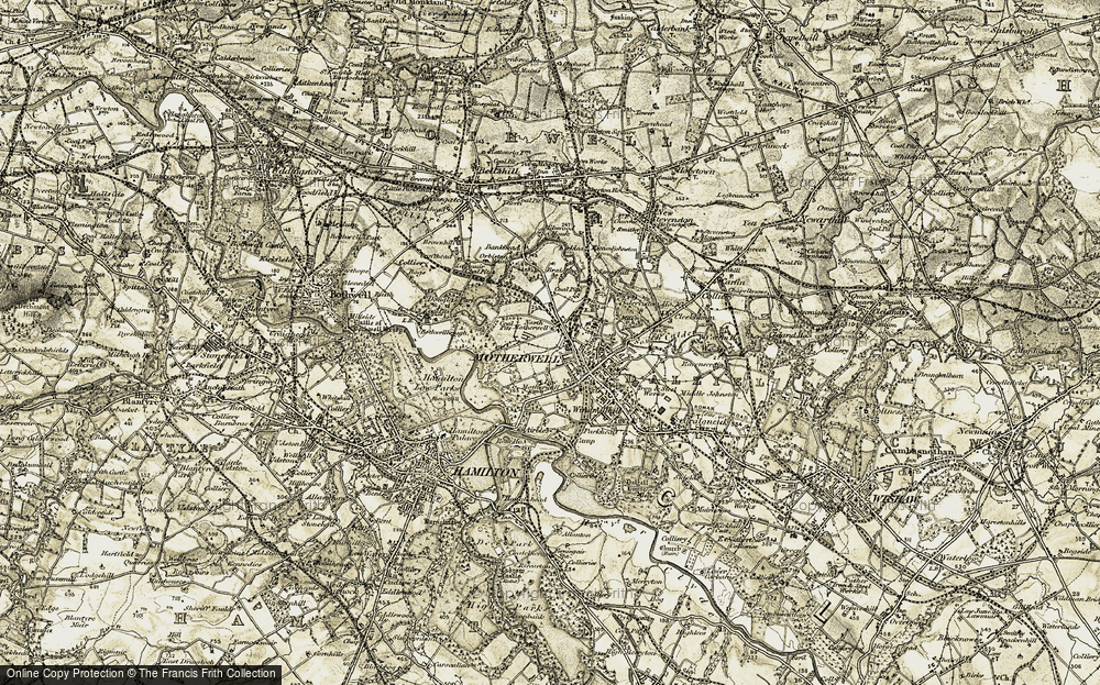 Old Map of North Motherwell, 1904-1905 in 1904-1905