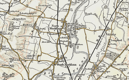 Old map of North Muskham in 1902-1903