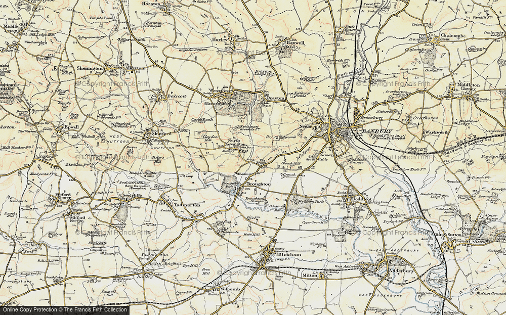 Old Map of North Newington, 1898-1901 in 1898-1901