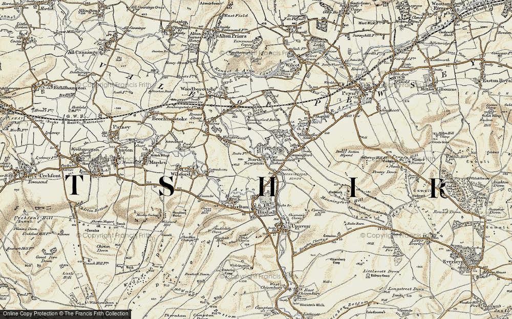 Old Map of North Newnton, 1897-1899 in 1897-1899