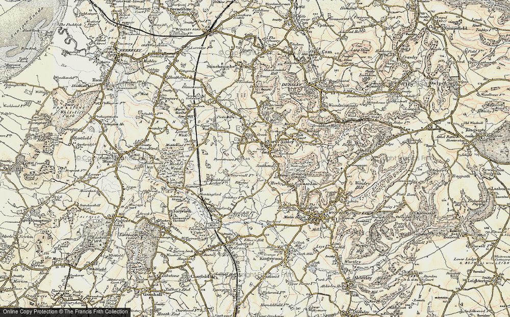 Old Map of North Nibley, 1898-1900 in 1898-1900
