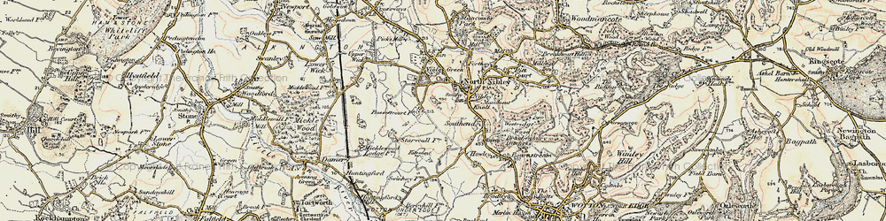 Old map of North Nibley in 1898-1900