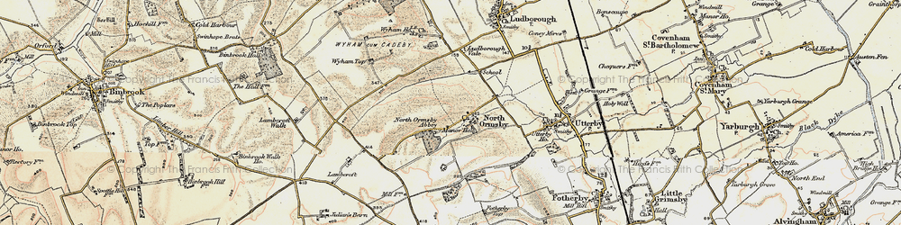 Old map of North Ormsby in 1903